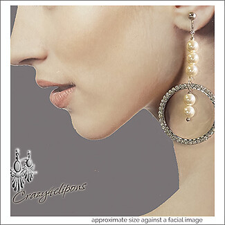 Bold, Rhinestone & Faux Pearls Earrings